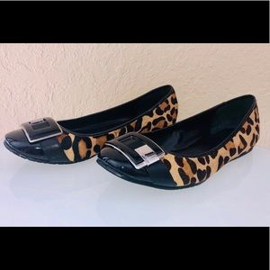 Calvin Klein Leopard Print Ballet Flats